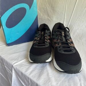 Asics Black and Rose Gold Gel-Contend 6 Athletic Shoes for Performance